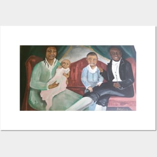 Prominent Afro American Family Posters and Art